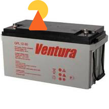 Гелевий акумулятор Ventura VG-12-80 AH